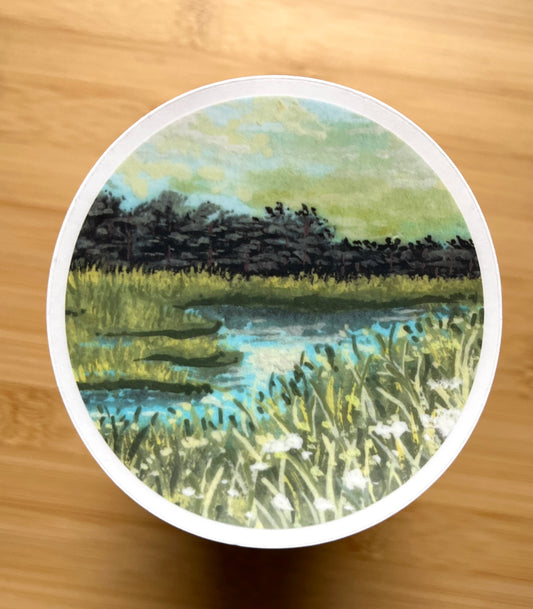 Lubberland Creek Circle Sticker