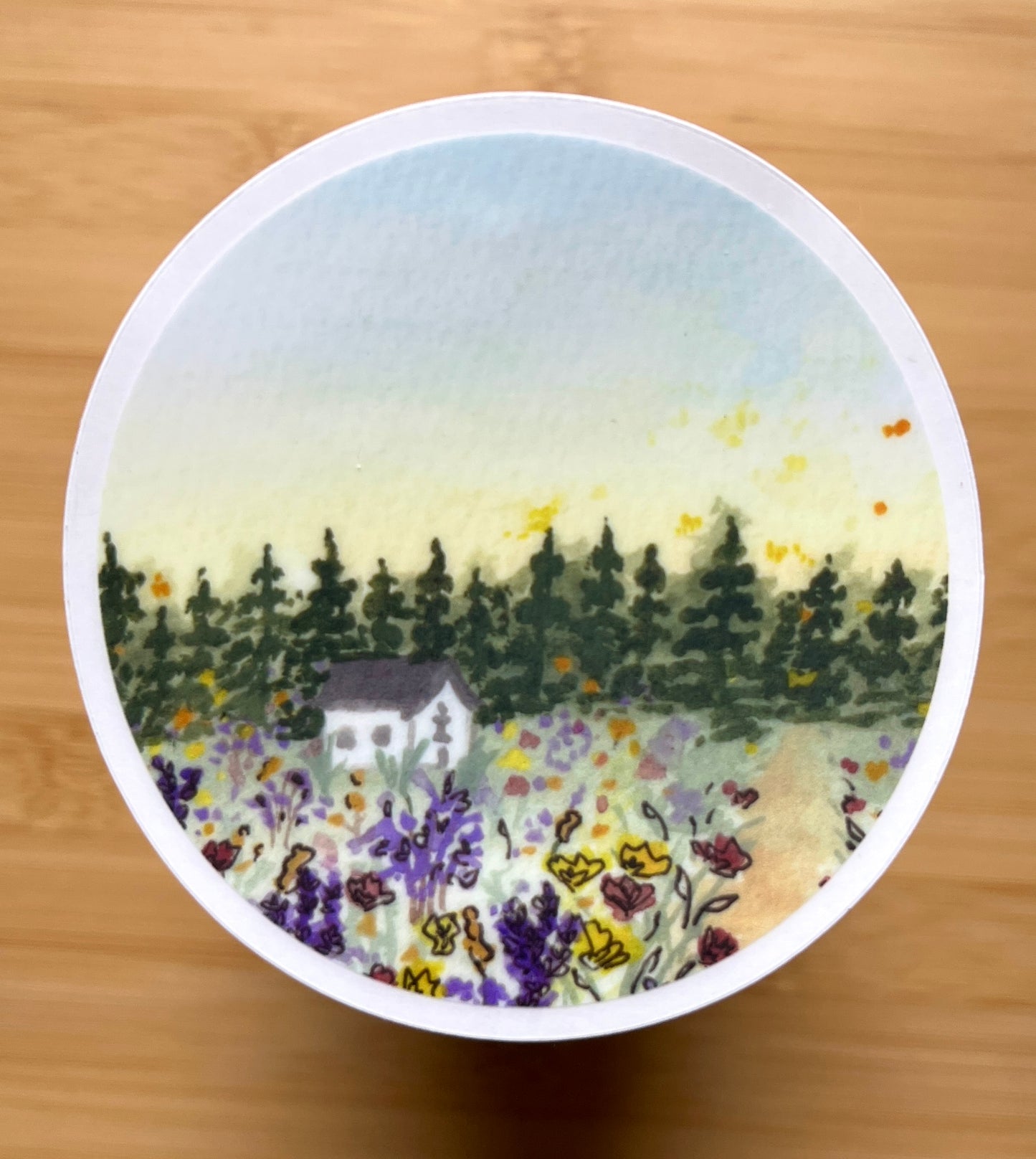 Wagon Hill Circle Sticker