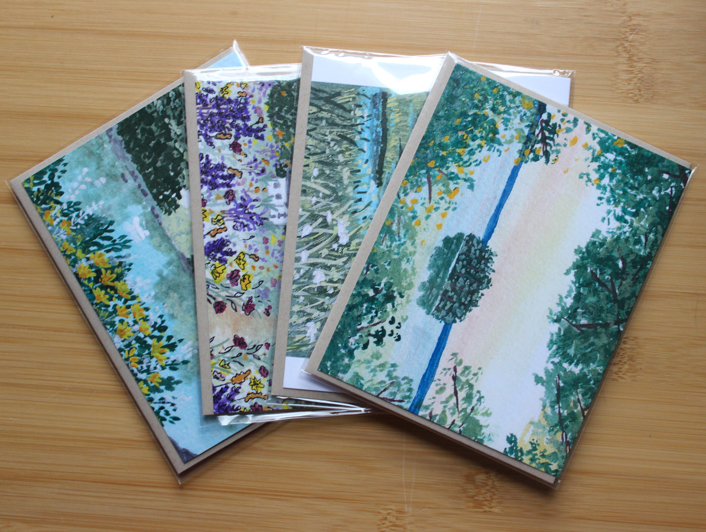 Seacoast NH Notecard Set (4 Pack) – Original Gouache Landscape Cards