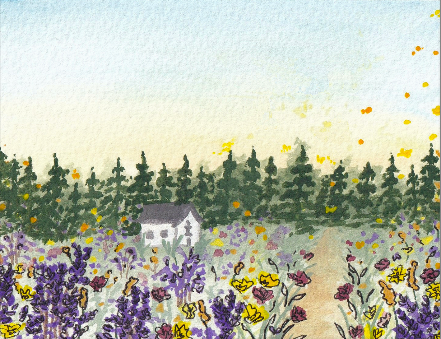 Wagon Hill Notecard | Durham, NH