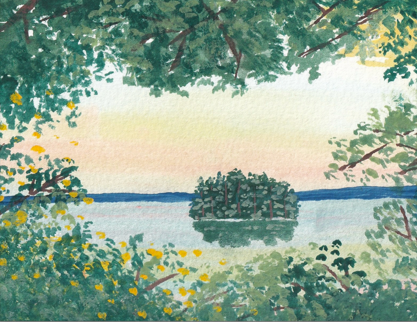 Adams Point Notecard | Durham, NH