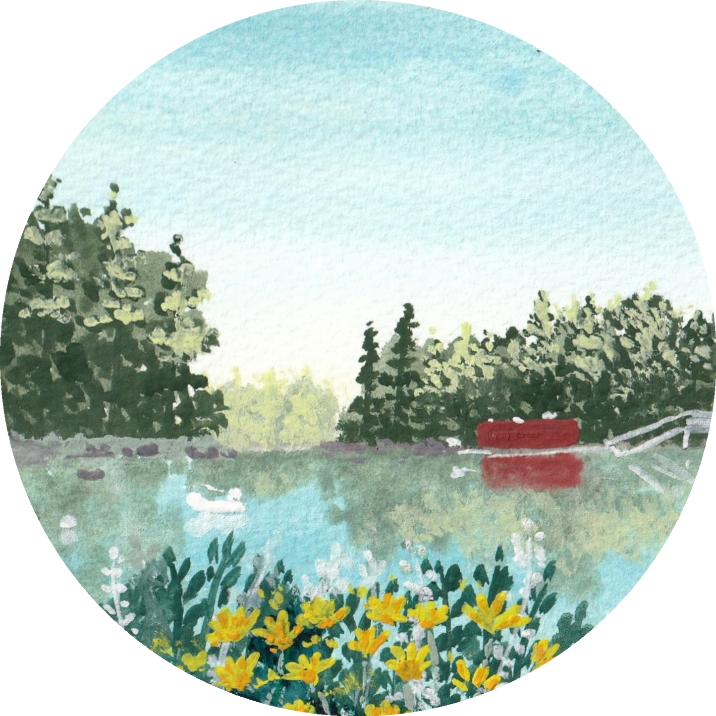Lamprey River / Schanda Park Clear Sticker